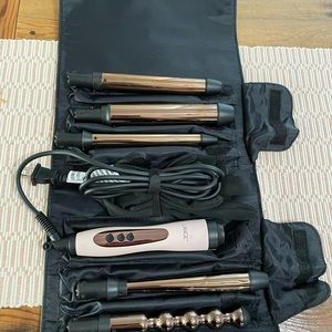 L’Ange Hair Le Cinq 5 in 1 Curling Wand Set